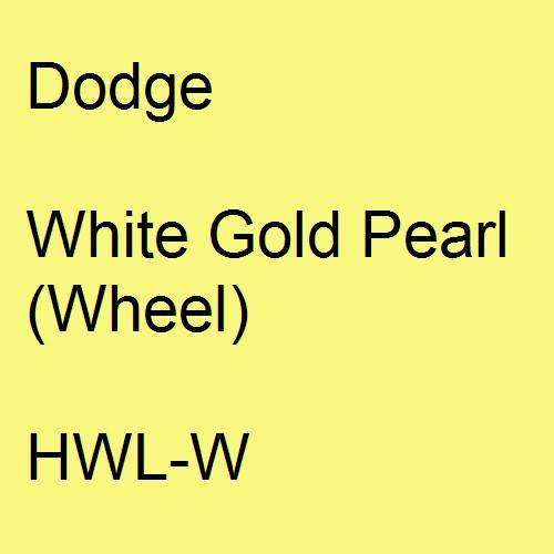 Dodge, White Gold Pearl (Wheel), HWL-W.